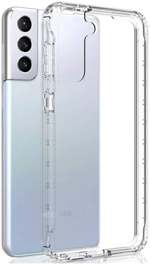 Samsung Galaxy S21 Plus Hoesje Armor Back Cover Transparant afbeelding 1
