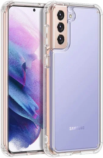 Samsung Galaxy S21 Plus Hoesje Armor Back Cover Transparant afbeelding 2