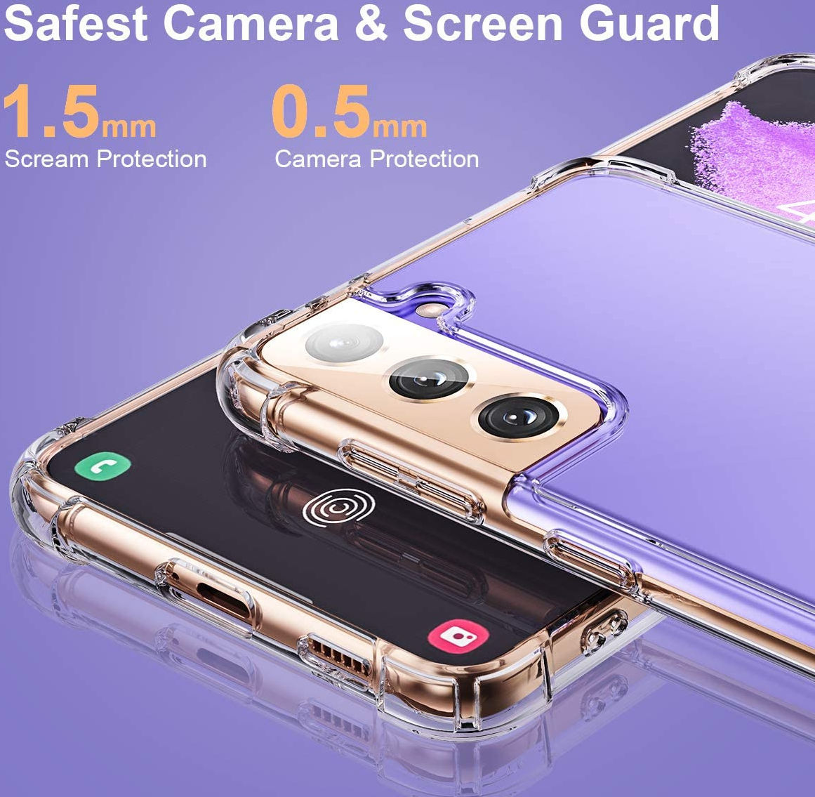 Samsung Galaxy S21 Plus Hoesje Schokbestendig TPU Transparant afbeelding 4