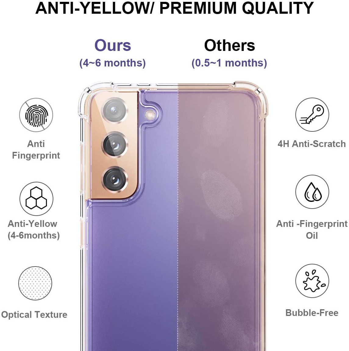 Samsung Galaxy S21 Plus Hoesje Schokbestendig TPU Transparant afbeelding 7