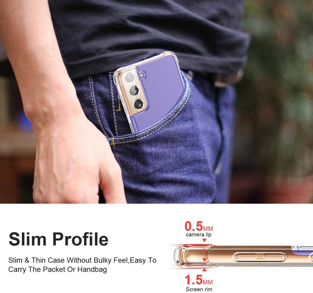 Samsung Galaxy S21 Plus Hoesje Schokbestendig TPU Transparant afbeelding 8