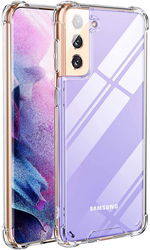 Samsung Galaxy S21 Plus Hoesje Schokbestendig TPU Transparant afbeelding