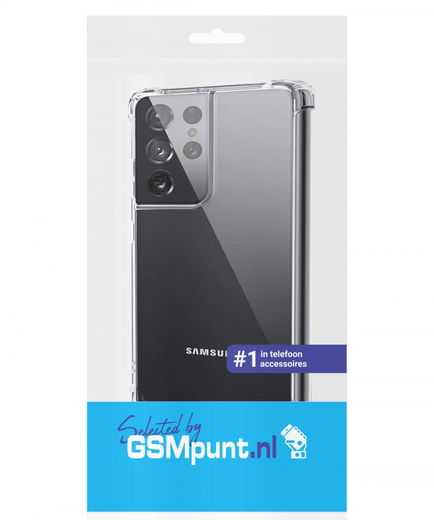 Samsung Galaxy S21 Ultra Hoesje Schokbestendig TPU Transparant afbeelding 2