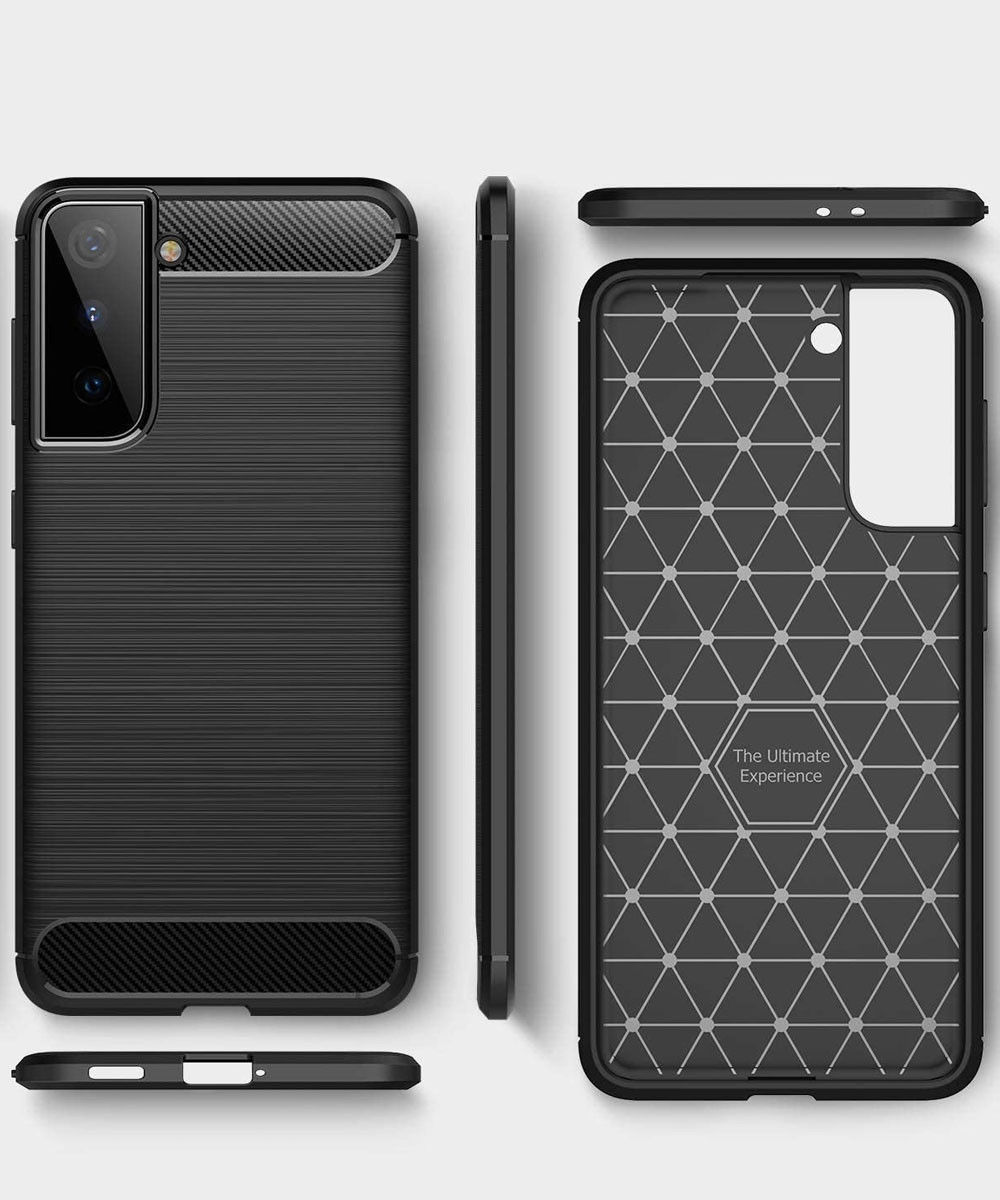 Samsung Galaxy S21 Plus Hoesje Geborsteld TPU Back Cover Blauw afbeelding 11