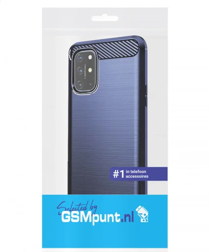 Samsung Galaxy S21 Plus Hoesje Geborsteld TPU Back Cover Blauw afbeelding 2