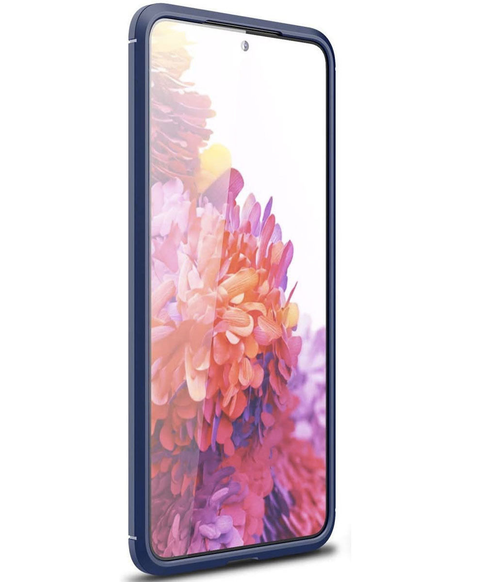 Samsung Galaxy S21 Plus Hoesje Geborsteld TPU Back Cover Blauw afbeelding 3