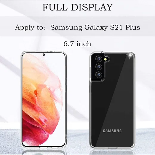 Samsung Galaxy S21 Plus Hoesje Dun TPU Transparant afbeelding 4