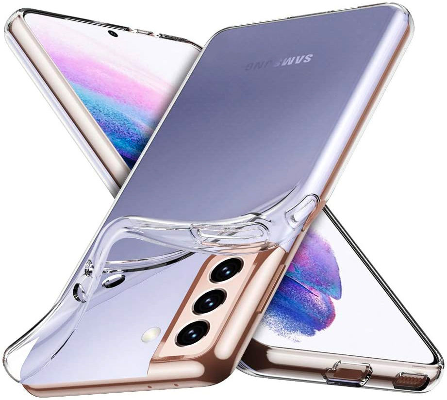 Samsung Galaxy S21 Plus Hoesje Dun TPU Transparant afbeelding 1