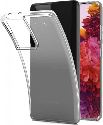 Samsung Galaxy S21 Ultra Hoesje Dun TPU Transparant afbeelding 1