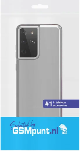 Samsung Galaxy S21 Ultra Hoesje Dun TPU Transparant afbeelding 3