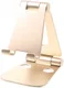 Universele Verstelbare Aluminium Houder Smartphone en Tablet Goud afbeelding 2