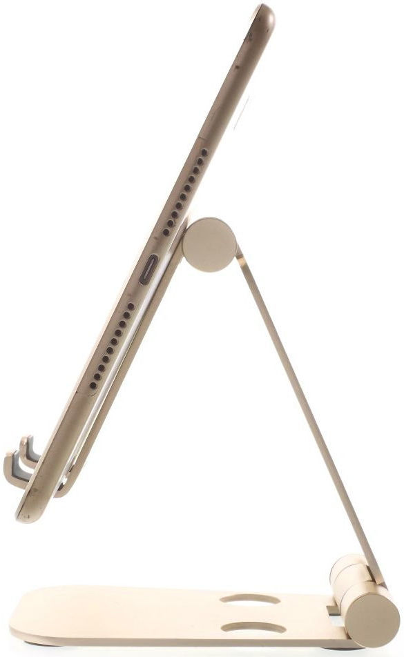 Universele Verstelbare Aluminium Houder Smartphone en Tablet Goud afbeelding 4
