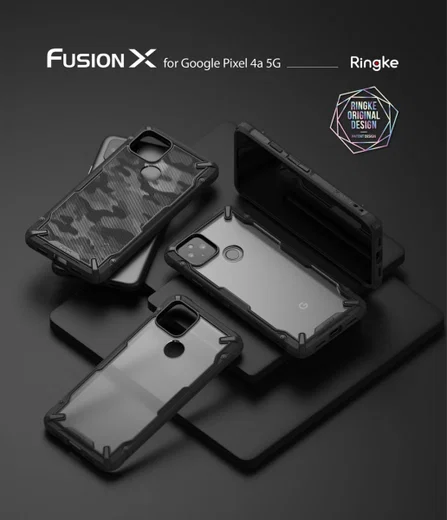Ringke Fusion X Google Pixel 4A 5G Hoesje Zwart afbeelding 9