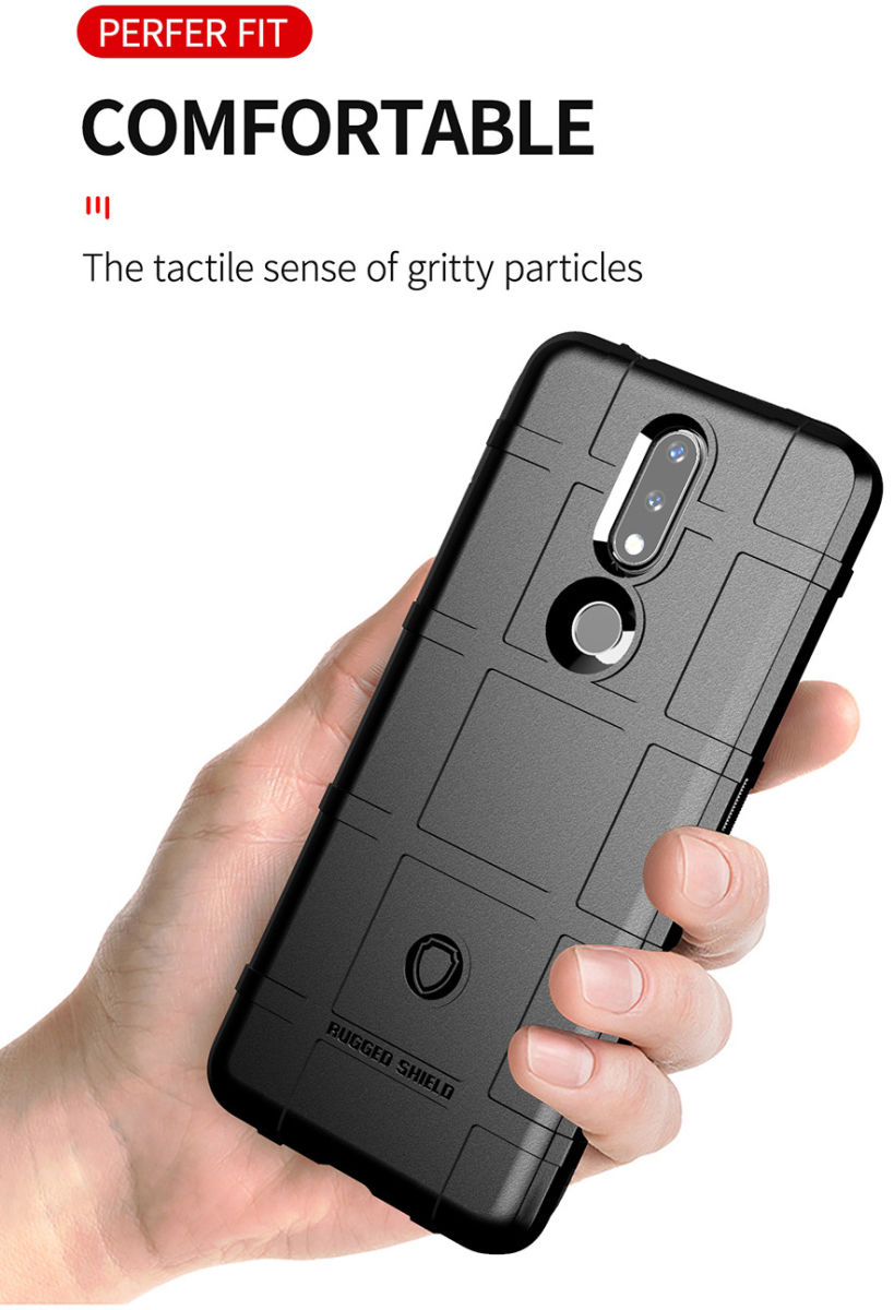 Nokia 2.4 Hoesje Shock Proof Rugged Shield Back Cover Groen afbeelding 6