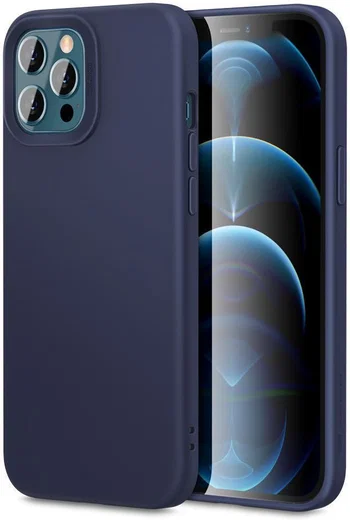 ESR Cloud Apple iPhone 12 Pro Max Hoesje Siliconen Back Cover Blauw afbeelding 1
