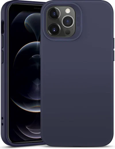 ESR Cloud Apple iPhone 12 Pro Max Hoesje Siliconen Back Cover Blauw afbeelding 2