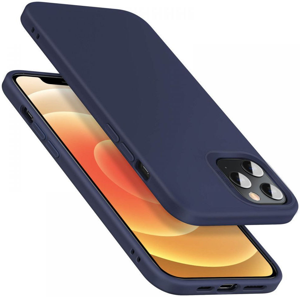 ESR Cloud Apple iPhone 12 Pro Max Hoesje Siliconen Back Cover Blauw afbeelding 4