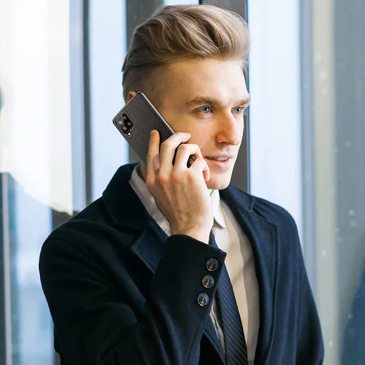 Dux Ducis Fino Series Samsung Galaxy A12 Hoesje Backcover Zwart afbeelding 8